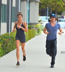 Ian Somerhalder & Nikki Reed - out for an early morning jog in Los Angeles (July 19, 2014) - 27xHQ 2tsSQqQq