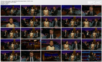Carla Gugino - Late Late Show With James Corden - 6-18-15