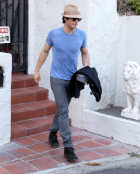 Ian Somerhalder - Leaving Nikki Reed's house in Los Angeles (July 25, 2014) - 25xHQ 4yEG7CI7
