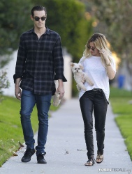 Ashley Tisdale - Out for a stroll with Chris and Maui in Toluca Lake - February 8, 2015 (17xHQ) VfTJHeuk