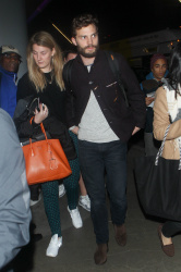 Jamie Dornan - Spotted at at LAX Airport with his wife, Amelia Warner - January 13, 2015 - 69xHQ VqSH7XLJ