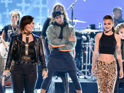 Demi Lovato and Cher Lloyd - Performing Really Don't Care at the Teen Choice Awards. August 10, 2014 - 45xHQ WUEyaErQ