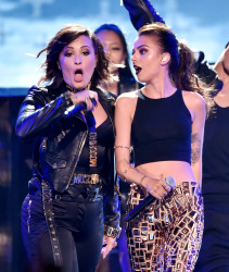 Demi Lovato and Cher Lloyd - Performing Really Don't Care at the Teen Choice Awards. August 10, 2014 - 45xHQ EAfPyqh4