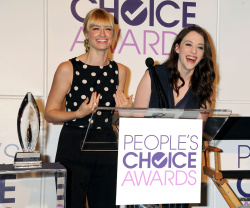Kat Dennings - Kat Dennings & Beth Behrs - 2014 People's Choice Awards nominations announcement at The Paley Center for Media (Beverly Hills, November 5, 2013) - 83xHQ Ep2eY0m9