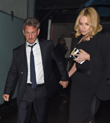 Charlize Theron and Sean Penn - seen leaving Royal Festival Hall. London - February 16, 2015 (153xHQ) HfapR9SM