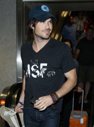 Ian Somerhalder - Arriving at LAX airport in Los Angeles - July 13, 2014 - 17xHQ JfRzOlTr