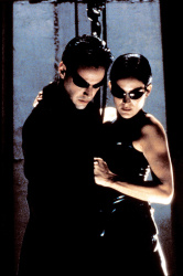 Keanu Reeves - Laurence Fishburne, Carrie-Anne Moss, Keanu Reeves - Промо стиль и постеры к фильму "The Matrix (Матрица)", 1999 (20хHQ) KV5206zE