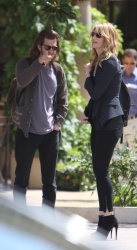 Andrew Garfield and Laura Dern - talk while waiting for their car in Beverly Hills on June 1, 2015 - 18xHQ NtENzopt