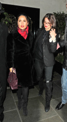 Salma Hayek - Salma Hayek and Penelope Cruz - at Scott's restaurant in London, England - February 11, 2015 (64xHQ) Sd0O9R32