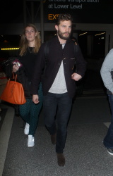 Jamie Dornan - Spotted at at LAX Airport with his wife, Amelia Warner - January 13, 2015 - 69xHQ VaOPVRls