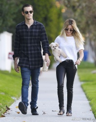 Ashley Tisdale - Out for a stroll with Chris and Maui in Toluca Lake - February 8, 2015 (17xHQ) ZX1zZUAA